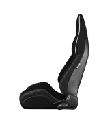 BRAUM Viper-X Series Sport Seats Black Jacquard | White Piping (PAIR) BRAUM Viper-X Series Sport Seats Black Jacquard | White Piping (PAIR)