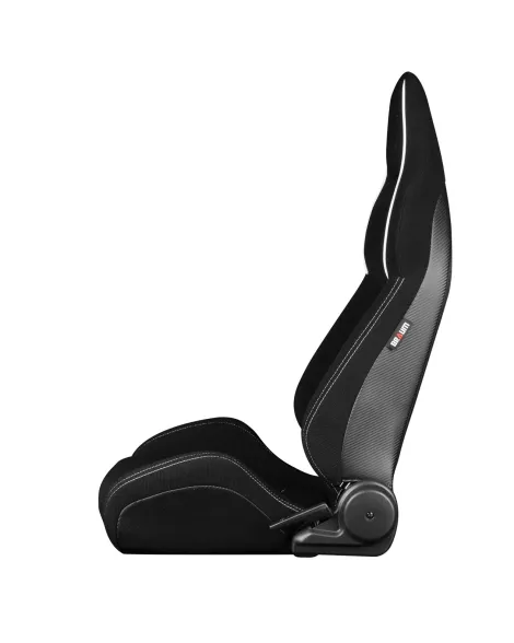 BRAUM Viper-X Series Sport Seats Black Jacquard | White Piping (PAIR) BRAUM Viper-X Series Sport Seats Black Jacquard | White Piping (PAIR)