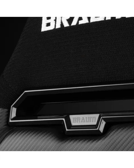 BRAUM Viper-X Series Sport Seats Black Jacquard | White Piping (PAIR) BRAUM Viper-X Series Sport Seats Black Jacquard | White Piping (PAIR)
