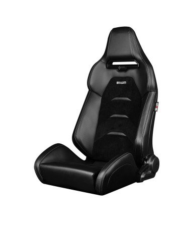BRAUM Viper-X Series Sport Seats Black Leatherette | Black Suede Inserts (PAIR) BRAUM Viper-X Series Sport Seats Black Leatherette | Black Suede Inserts (PAIR)