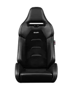 BRAUM Viper-X Series Sport Seats Black Leatherette | Black Suede Inserts (PAIR) BRAUM Viper-X Series Sport Seats Black Leatherette | Black Suede Inserts (PAIR)