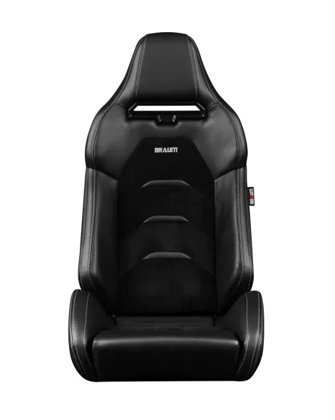 BRAUM Viper-X Series Sport Seats Black Leatherette | Black Suede Inserts (PAIR) BRAUM Viper-X Series Sport Seats Black Leatherette | Black Suede Inserts (PAIR)