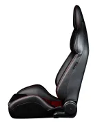 BRAUM Viper-X Series Sport Seats Black Leatherette | Red Houndstooth PAIR BRAUM Viper-X Series Sport Seats Black Leatherette | Red Houndstooth PAIR