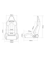 BRAUM Viper-X Series Sport Seats Black Leatherette | Snakeskin Edition (PAIR) BRAUM Viper-X Series Sport Seats Black Leatherette | Snakeskin Edition (PAIR)