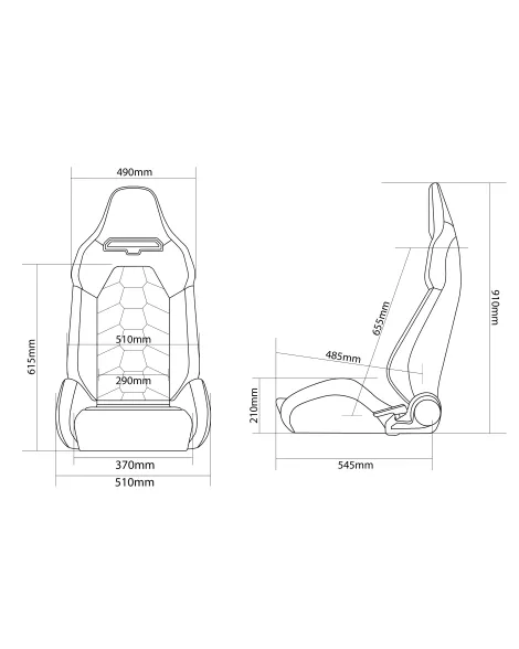 BRAUM Viper-X Series Sport Seats Red Leatherette | Black Trim (PAIR) BRAUM Viper-X Series Sport Seats Red Leatherette | Black Trim (PAIR)
