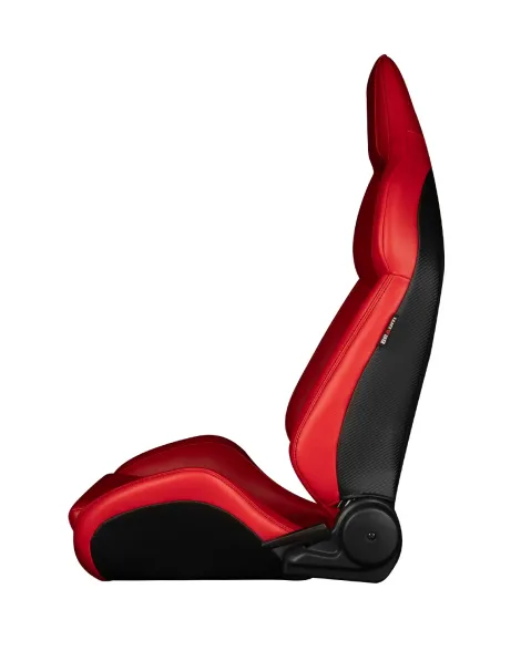 BRAUM Viper-X Series Sport Seats Red Leatherette | Black Trim (PAIR) BRAUM Viper-X Series Sport Seats Red Leatherette | Black Trim (PAIR)