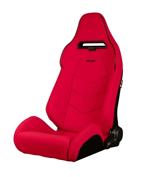 BRAUM Viper-X Series Sport Seats Red Jacquard | Black Piping (PAIR) BRAUM Viper-X Series Sport Seats Red Jacquard | Black Piping (PAIR)
