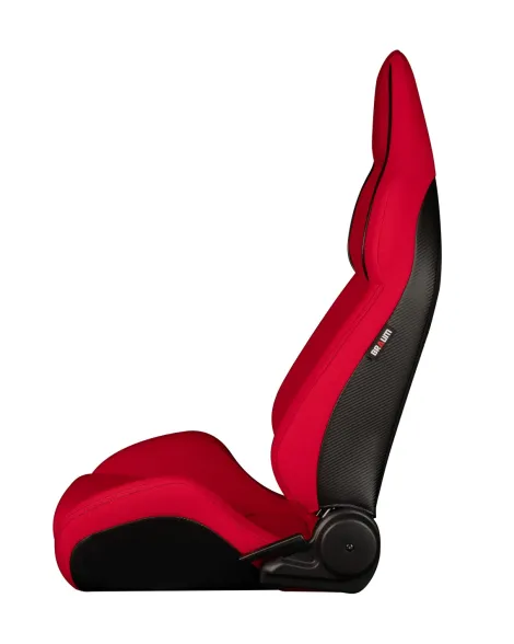 BRAUM Viper-X Series Sport Seats Red Jacquard | Black Piping (PAIR) BRAUM Viper-X Series Sport Seats Red Jacquard | Black Piping (PAIR)