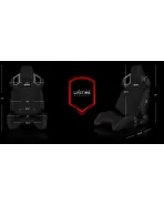 BRAUM Racing Seats Alpha-X Series Sport Seats Black Polo Fabric (Grey Stitching) BRAUM Racing Seats Alpha-X Series Sport Seats Black Polo Fabric (Grey Stitching)