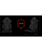 BRAUM Racing Seats Alpha-X Series Sport Seats Black & Red Stitching - Low Base Version Pair BRAUM Racing Seats Alpha-X Series Sport Seats Black & Red Stitching - Low Base Version Pair