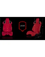 BRAUM Racing Seats Alpha-X Series Sport Seats Red Polo Fabric (Black Stitching) Pair BRAUM Racing Seats Alpha-X Series Sport Seats Red Polo Fabric (Black Stitching) Pair