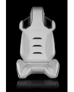 BRAUM Racing Seats Alpha-X Series Sport Seats White & Black Pair
