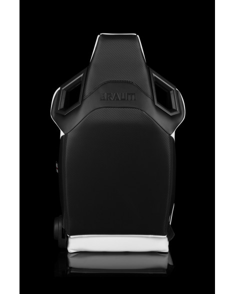 BRAUM Racing Seats Alpha-X Series Sport Seats White & Black Pair BRAUM Racing Seats Alpha-X Series Sport Seats White & Black Pair