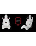 BRAUM Racing Seats Alpha-X Series Sport Seats White & Black Pair