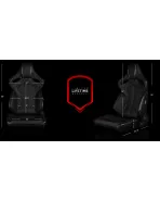 BRAUM Racing Seats Orue Series Sport Seats Black Diamond (White Stitching) Pair