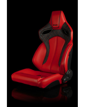 BRAUM Racing Seats Orue Series Sport Seats Red Diamond (Red Stitching) Pair BRAUM Racing Seats Orue Series Sport Seats Red Diamond (Red Stitching) Pair