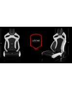 BRAUM Racing Seats Orue Series Sport Seats White Diamond (Black Stitching) Pair BRAUM Racing Seats Orue Series Sport Seats White Diamond (Black Stitching) Pair