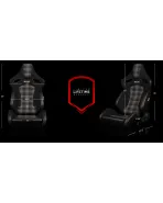 BRAUM Racing Seats Orue-S Series Sport Seats Black & Grey Plaid Pair BRAUM Racing Seats Orue-S Series Sport Seats Black & Grey Plaid Pair