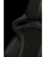 BRAUM Racing Seats Orue-S Series Sport Seats Honeycomb Alcantara | Orange Stitching Pair BRAUM Racing Seats Orue-S Series Sport Seats Honeycomb Alcantara | Orange Stitching Pair