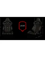 BRAUM Racing Seats Orue-S Series Sport Seats Honeycomb Alcantara | Orange Stitching Pair BRAUM Racing Seats Orue-S Series Sport Seats Honeycomb Alcantara | Orange Stitching Pair