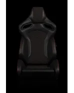 BRAUM Racing Seats Orue-S Series Sport Seats Honeycomb Alcantara | Red Stitching Pair