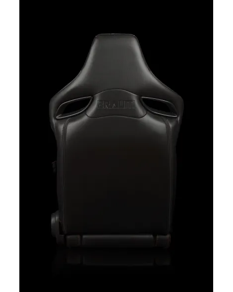 BRAUM Racing Seats Orue-S Series Sport Seats Black & Red Plaid Pair
