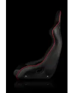 BRAUM Racing Seats Venom-X Series Fixed Back Bucket Seat [Diamond Ed. Red Piping] Single