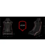 BRAUM Racing Seats Venom-X Series Fixed Back Bucket Seat [Diamond Ed. Red Piping] Single