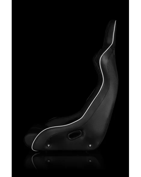 BRAUM Racing Seats Venom-X Series Fixed Back Bucket Seat [Diamond Ed. White Piping] Single