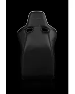 BRAUM Racing Seats Venom-X Series Fixed Back Bucket Seat [Diamond Ed. White Piping] Single