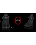 BRAUM Racing Seats Venom-R Series Fixed-Back Bucket Seats Black Cloth / Carbon Fiber Single BRAUM Racing Seats Venom-R Series Fixed-Back Bucket Seats Black Cloth / Carbon Fiber Single