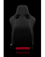 BRAUM Racing Seats Venom Series Sport Seats Black and Red Cloth (Red Stitching) Pair BRAUM Racing Seats Venom Series Sport Seats Black and Red Cloth (Red Stitching) Pair