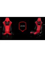 BRAUM Racing Seats Venom Series Sport Seats Black and Red Cloth (Red Stitching) Pair BRAUM Racing Seats Venom Series Sport Seats Black and Red Cloth (Red Stitching) Pair