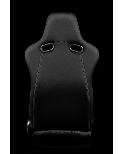 BRAUM Racing Seats Venom Series Sport Seats Black Cloth (Red Stitching) Pair BRAUM Racing Seats Venom Series Sport Seats Black Cloth (Red Stitching) Pair