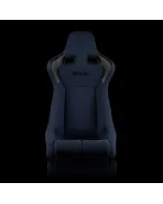 BRAUM Racing Seats Venom-R Series Fixed Back Bucket Seat Blue Cloth Single BRAUM Racing Seats Venom-R Series Fixed Back Bucket Seat Blue Cloth Single
