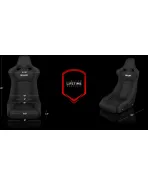 BRAUM Racing Seats Venom-R Series Fixed Back Bucket Seat Blue Cloth Single BRAUM Racing Seats Venom-R Series Fixed Back Bucket Seat Blue Cloth Single