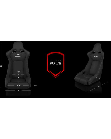 BRAUM Racing Seats Venom-R Series Fixed Back Bucket Seat Blue Cloth Single BRAUM Racing Seats Venom-R Series Fixed Back Bucket Seat Blue Cloth Single