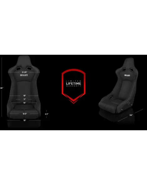 BRAUM Racing Seats Venom-R Series Fixed Back Bucket Seat Blue Cloth Single BRAUM Racing Seats Venom-R Series Fixed Back Bucket Seat Blue Cloth Single
