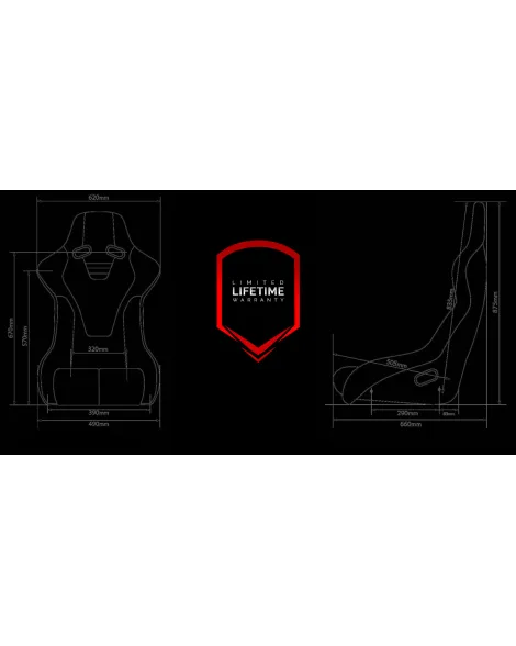 BRAUM Racing Seats Falcon-R Series Fixed Back Bucket Composite Seat Black | Red Plaid Single BRAUM Racing Seats Falcon-R Series Fixed Back Bucket Composite Seat Black | Red Plaid Single