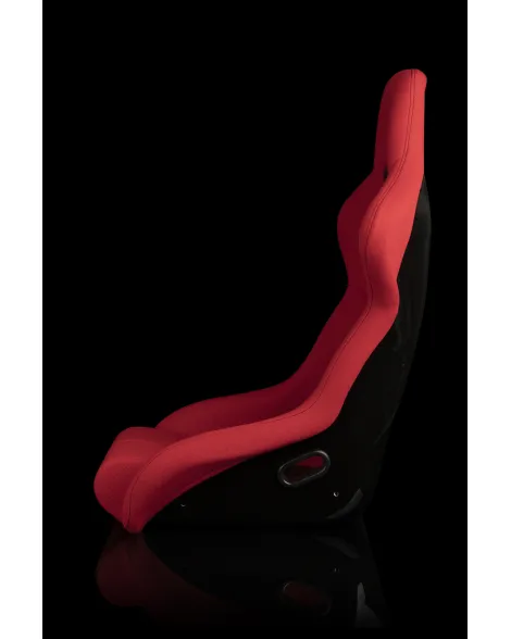 BRAUM Racing Seats Falcon-R Series Fixed Back Bucket Composite Seat Red Single BRAUM Racing Seats Falcon-R Series Fixed Back Bucket Composite Seat Red Single