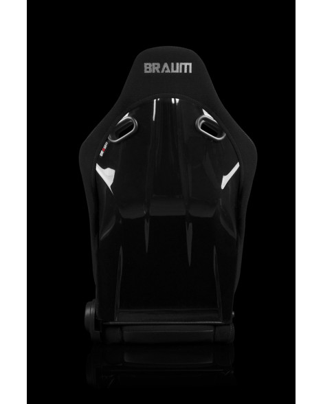 BRAUM Racing Seats Falcon-S Series Sport Seats Black Cloth / Grey Stitching PAIR