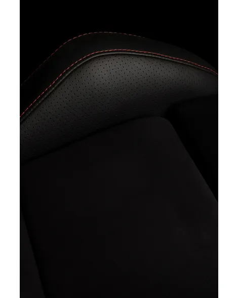 BRAUM Racing Seats Falcon-S Series Sport Seats Black / Red Stitching PAIR BRAUM Racing Seats Falcon-S Series Sport Seats Black / Red Stitching PAIR