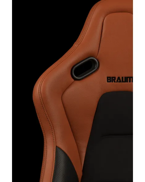 BRAUM Racing Seats Falcon-S Series Sport Seats British Tan / Black Stitching PAIR BRAUM Racing Seats Falcon-S Series Sport Seats British Tan / Black Stitching PAIR