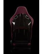 BRAUM Racing Seats Falcon-S Series Sport Seats Maroon Leatherette | Alcantara PAIR BRAUM Racing Seats Falcon-S Series Sport Seats Maroon Leatherette | Alcantara PAIR