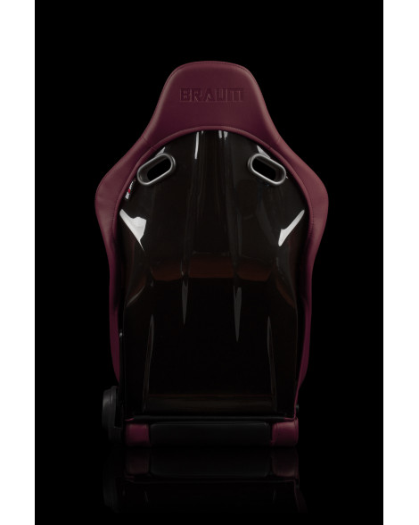 BRAUM Racing Seats Falcon-S Series Sport Seats Maroon Leatherette | Alcantara PAIR BRAUM Racing Seats Falcon-S Series Sport Seats Maroon Leatherette | Alcantara PAIR