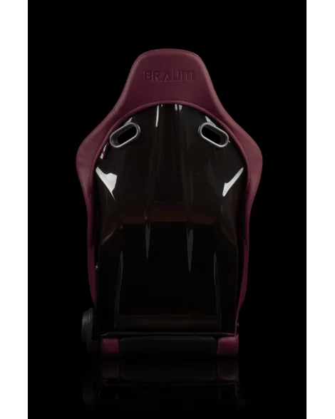 BRAUM Racing Seats Falcon-S Series Sport Seats Maroon Leatherette | Alcantara PAIR