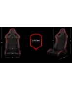 BRAUM Racing Seats Falcon-S Series Sport Seats Maroon Leatherette | Alcantara PAIR BRAUM Racing Seats Falcon-S Series Sport Seats Maroon Leatherette | Alcantara PAIR