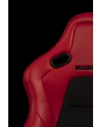 BRAUM Racing Seats Falcon-S Series Sport Seats Red / Black Stitching PAIR BRAUM Racing Seats Falcon-S Series Sport Seats Red / Black Stitching PAIR