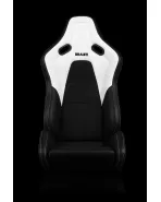 BRAUM Racing Seats Falcon-S Series Sport Seats White / White Stitching PAIR BRAUM Racing Seats Falcon-S Series Sport Seats White / White Stitching PAIR