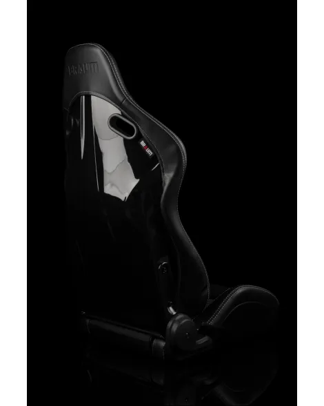 BRAUM Racing Seats Falcon-S Series Sport Seats White / White Stitching PAIR BRAUM Racing Seats Falcon-S Series Sport Seats White / White Stitching PAIR